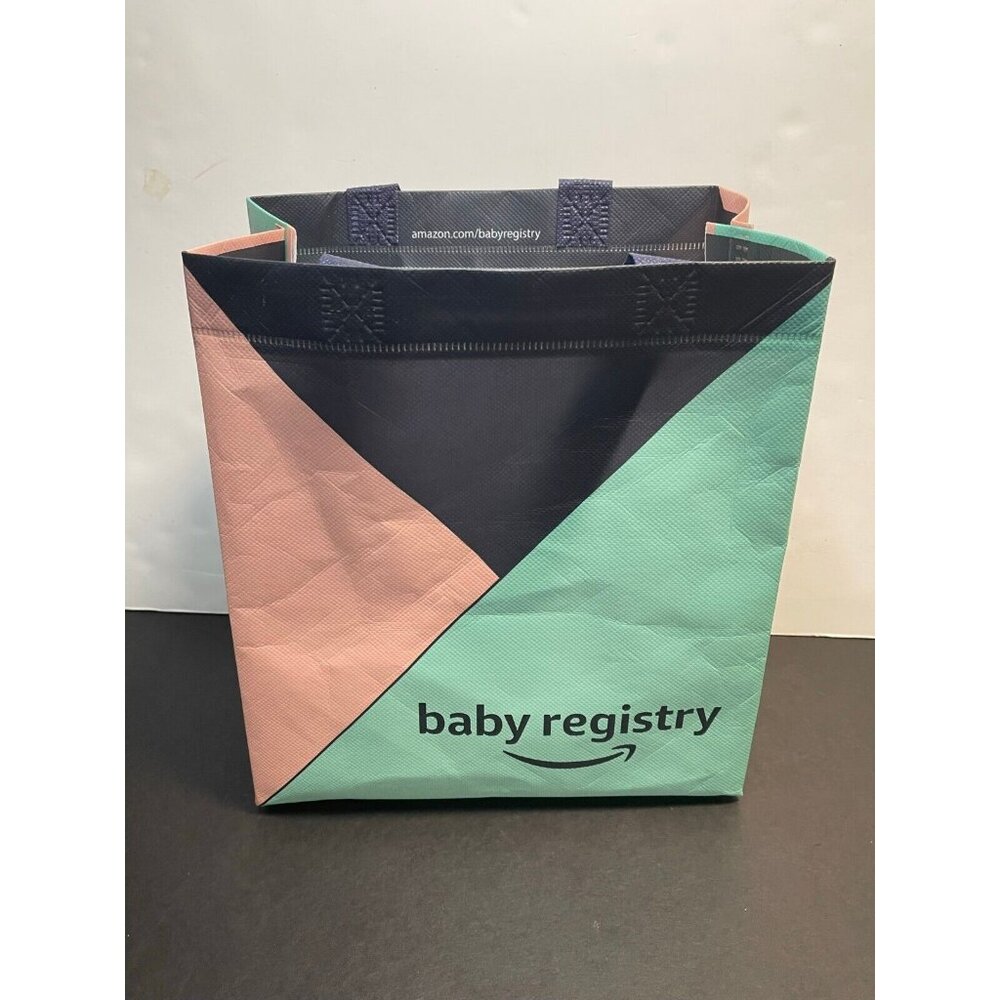 Amazon Baby Registry reusable shopping bag tote gift 10" x 9" small